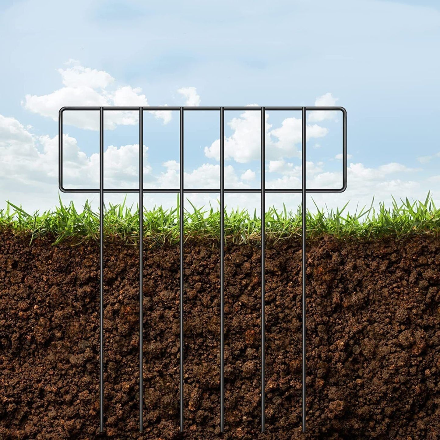 Heavy Duty Outdoor Garden Mounted Metal Dog Barrier Fence