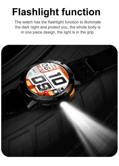 AMOLED Smartwatch – Bluetooth Calling Fitness Tracker with Waterproof Design