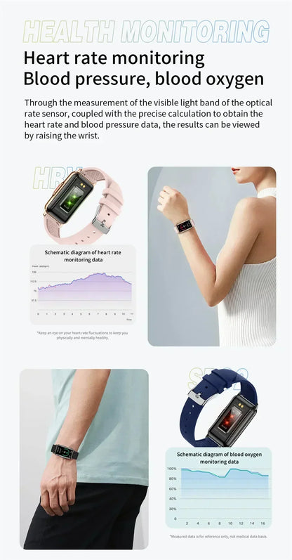 Smartwatch for Men & Women – Full Touch Fitness & Health Tracker