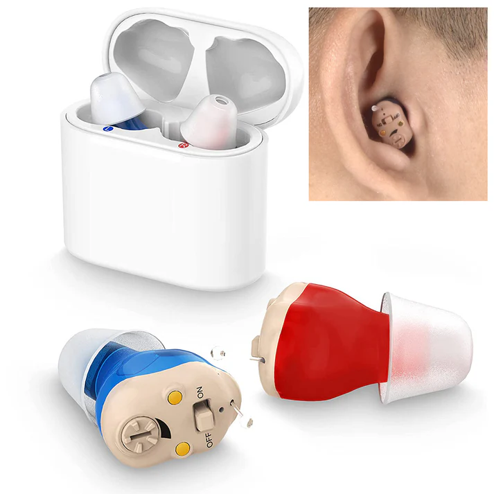 Rechargeable Earing Aids– Invisible In-Ear Digital Sound Amplifier for Adults