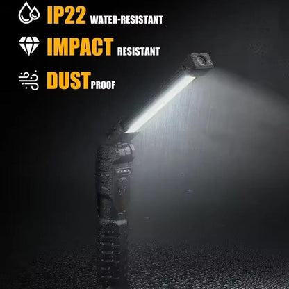 Rechargeable Magnetic Flashlight For Mechanics And Workplace