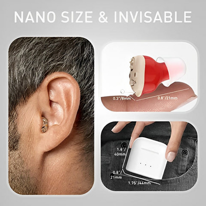 Rechargeable Earing Aids– Invisible In-Ear Digital Sound Amplifier for Adults