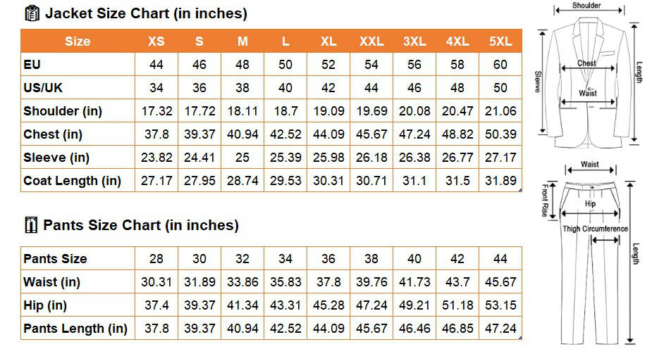 Men's 3-Piece Tuxedo Suit With Waistcoat