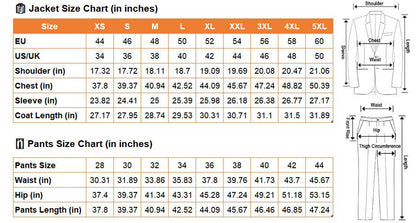 Men's 3-Piece Tuxedo Suit With Waistcoat