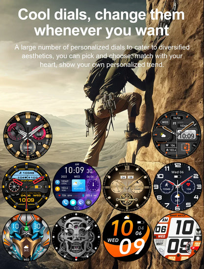 AMOLED Smartwatch – Bluetooth Calling Fitness Tracker with Waterproof Design