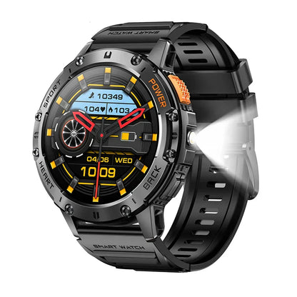 AMOLED Smartwatch – Bluetooth Calling Fitness Tracker with Waterproof Design