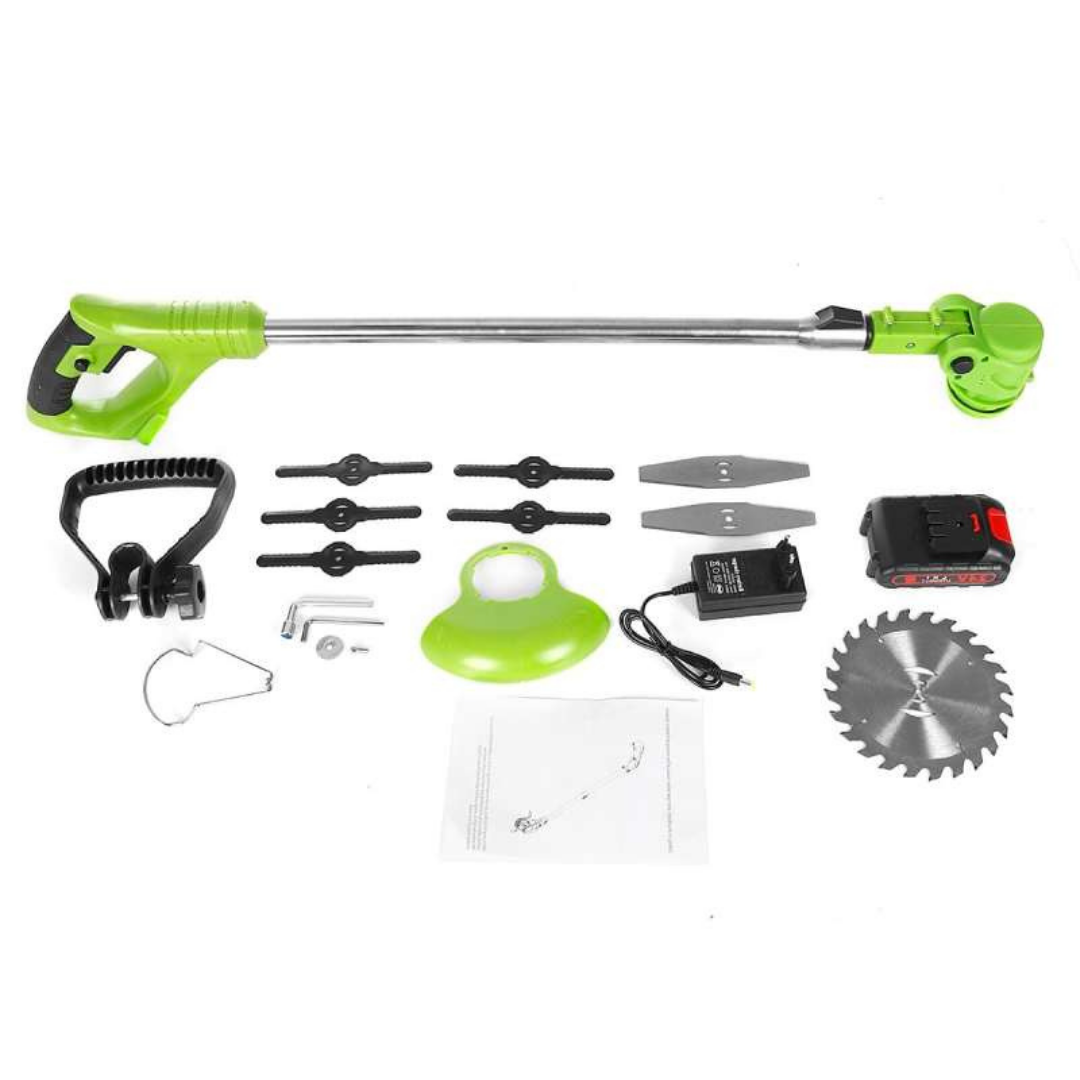 Heavy Duty Cordless Strimmer & Brush Cutter – 2000mAh Battery, 240 Min Runtime | Ventayo
