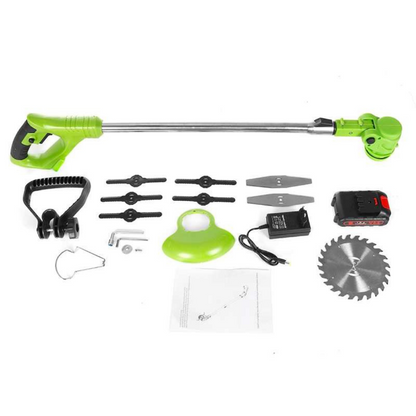 Heavy Duty Cordless Strimmer & Brush Cutter – 2000mAh Battery, 240 Min Runtime | Ventayo