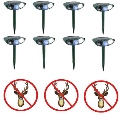 Solar Powered Ultrasonic Deer Repellent – Motion Sensor Animal Deterrent for Garden, Lawn & Yard Protection