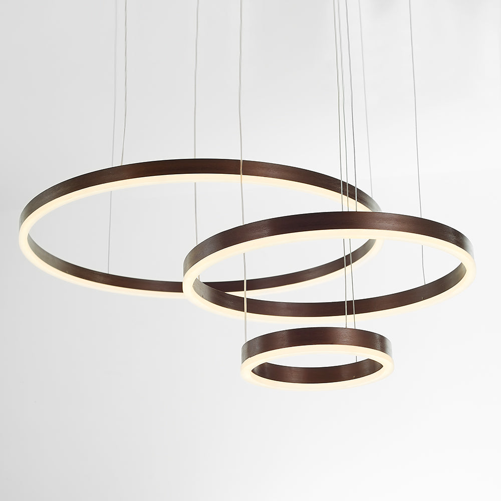 Modern Pendant Light Tir-Circle Black/Gold/Coffee Metal