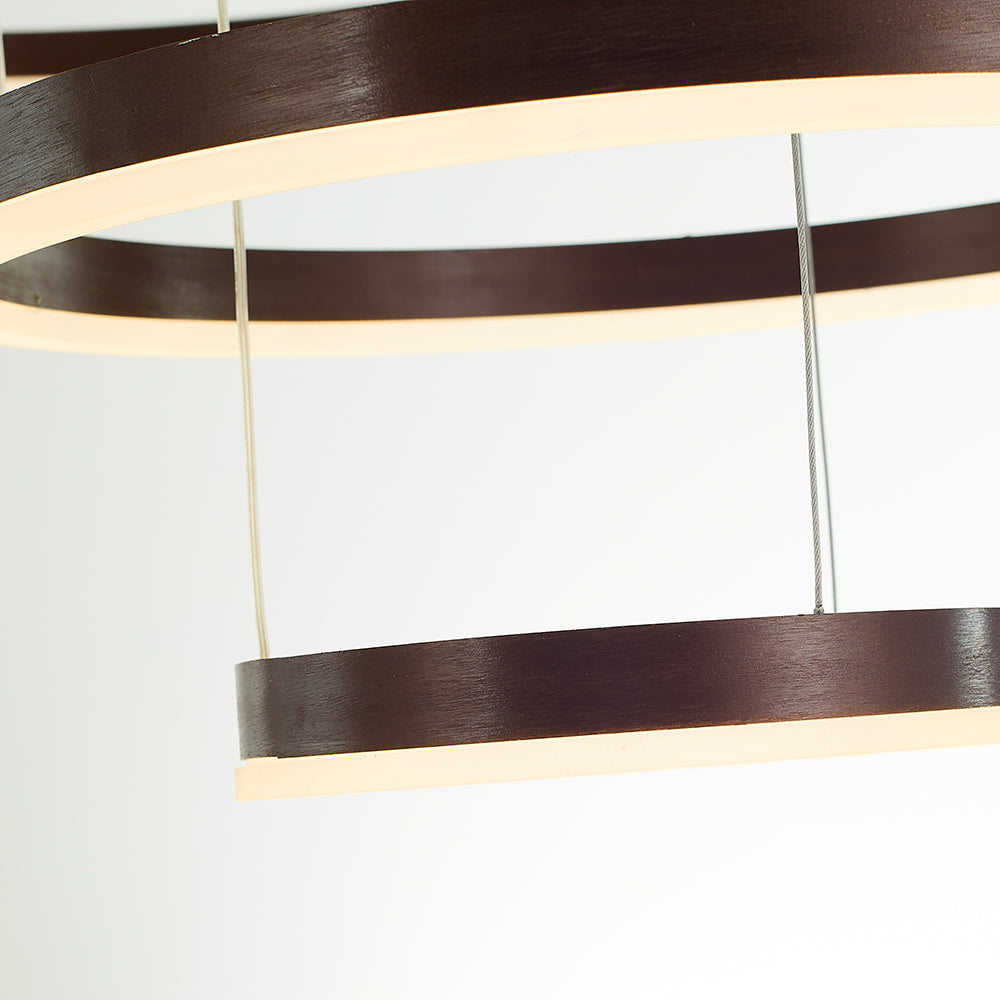 Modern Pendant Light Tir-Circle Black/Gold/Coffee Metal
