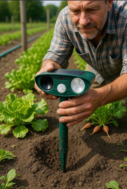 Ultrasonic Solar Deer Repeller – Motion Sensor Animal Deterrent for Garden & Yard
