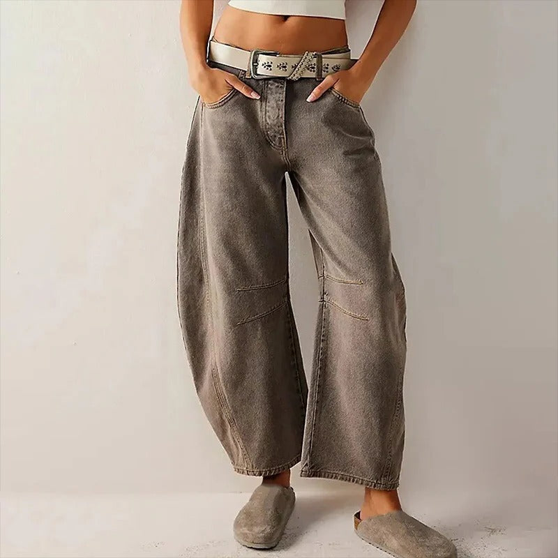 Wide leg jeans for women