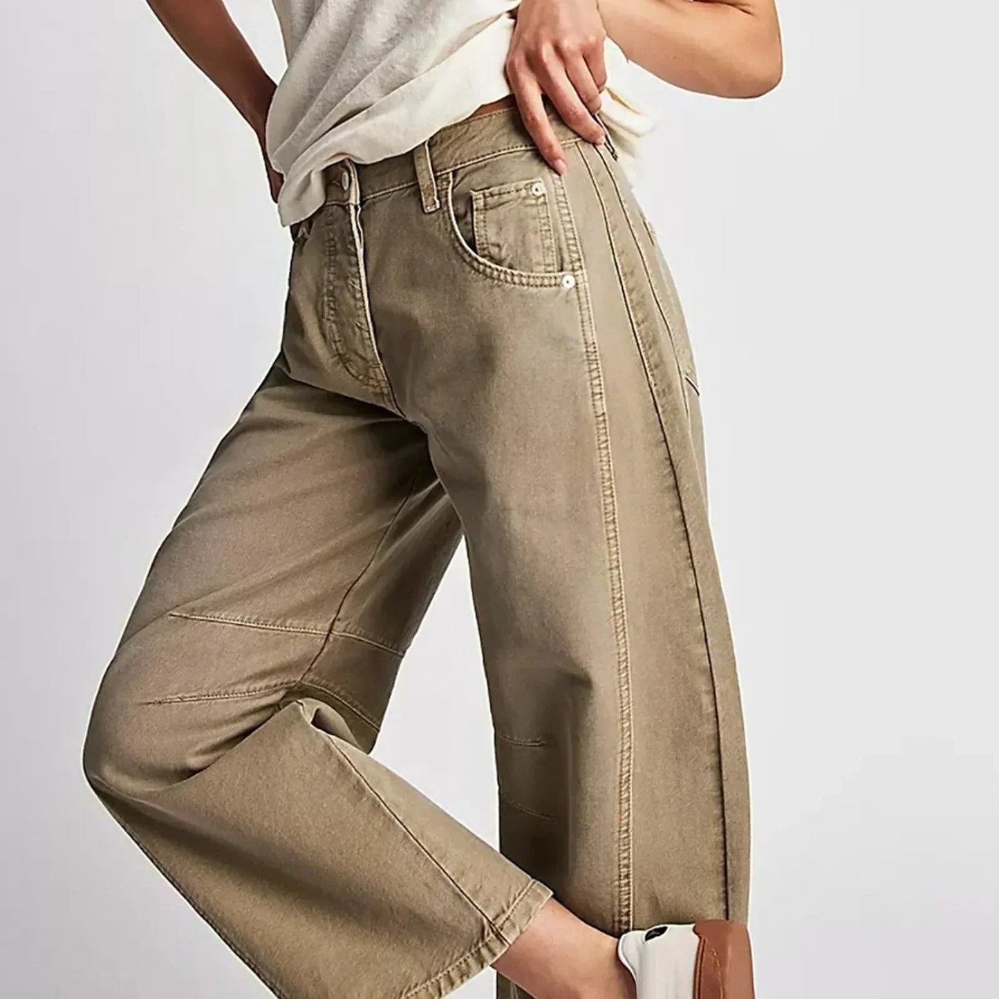 Wide leg jeans for women