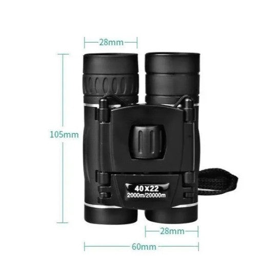 Military HD 40x22 Binoculars – Compact Hunting & Outdoor Telescope