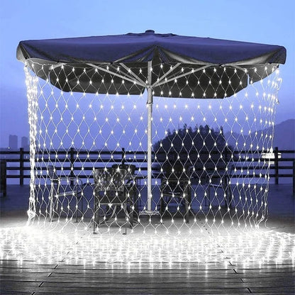 Aqua Mesh Waterproof String Lights for Yard at Night