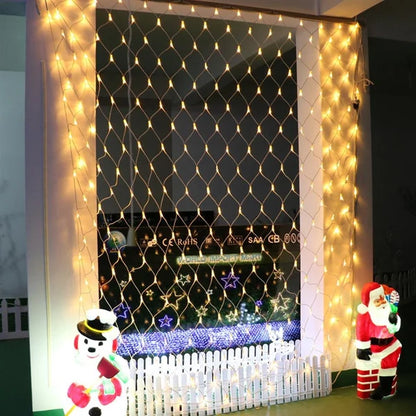 Aqua Mesh Waterproof String Lights for Yard at Night