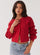 Amber - Essential Red Cardigan For Women