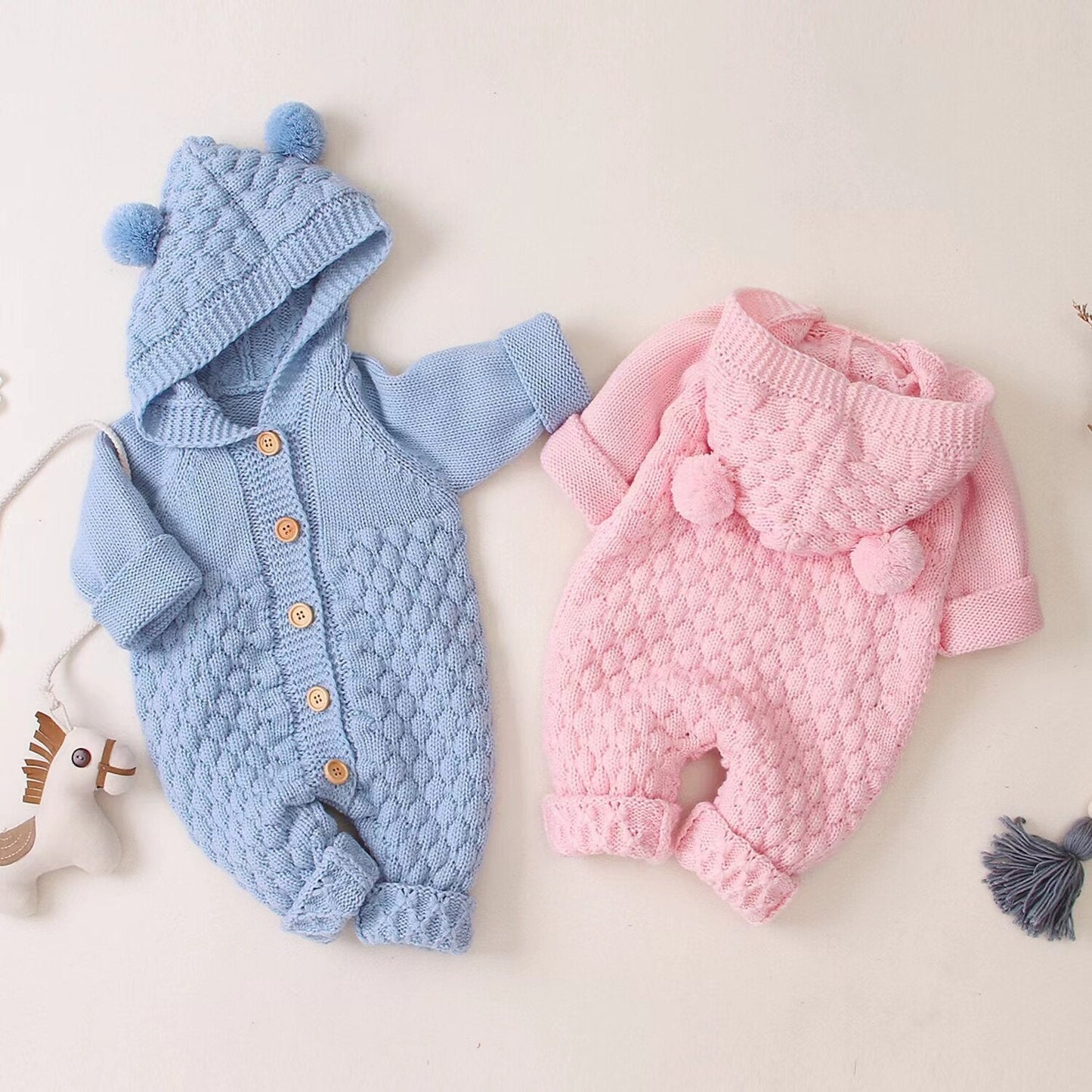Astrid - Cozy Knit Jumpsuit for Newborns