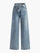 Asymmetric Waist Wide-Leg Jeans