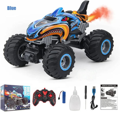 RC 4x4 Off-Road Monster Truck – Remote Control Rock Crawler Drift Car (Shark Digger Design)