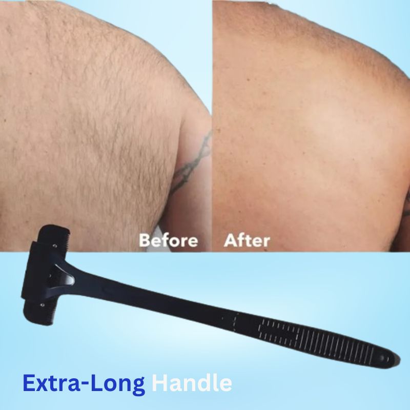 Men’s Back Shaver – Extra Long Handle & Detachable Razor for Easy Back Hair Removal