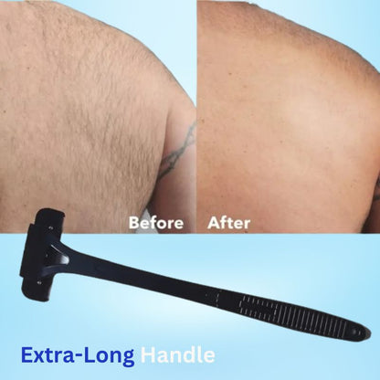 Men’s Back Shaver – Extra Long Handle & Detachable Razor for Easy Back Hair Removal