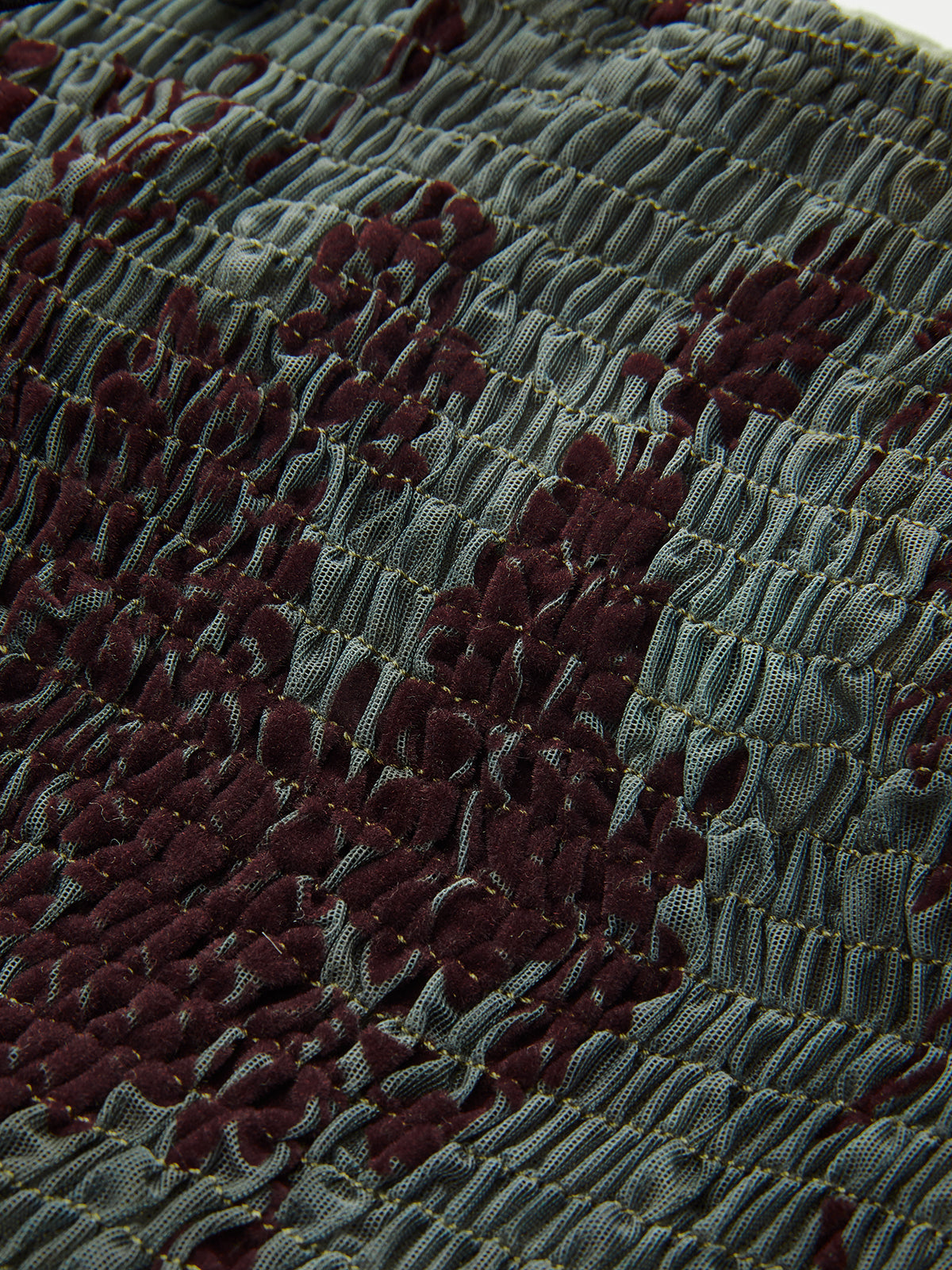 Button Detail Velvet Floral Cami Top