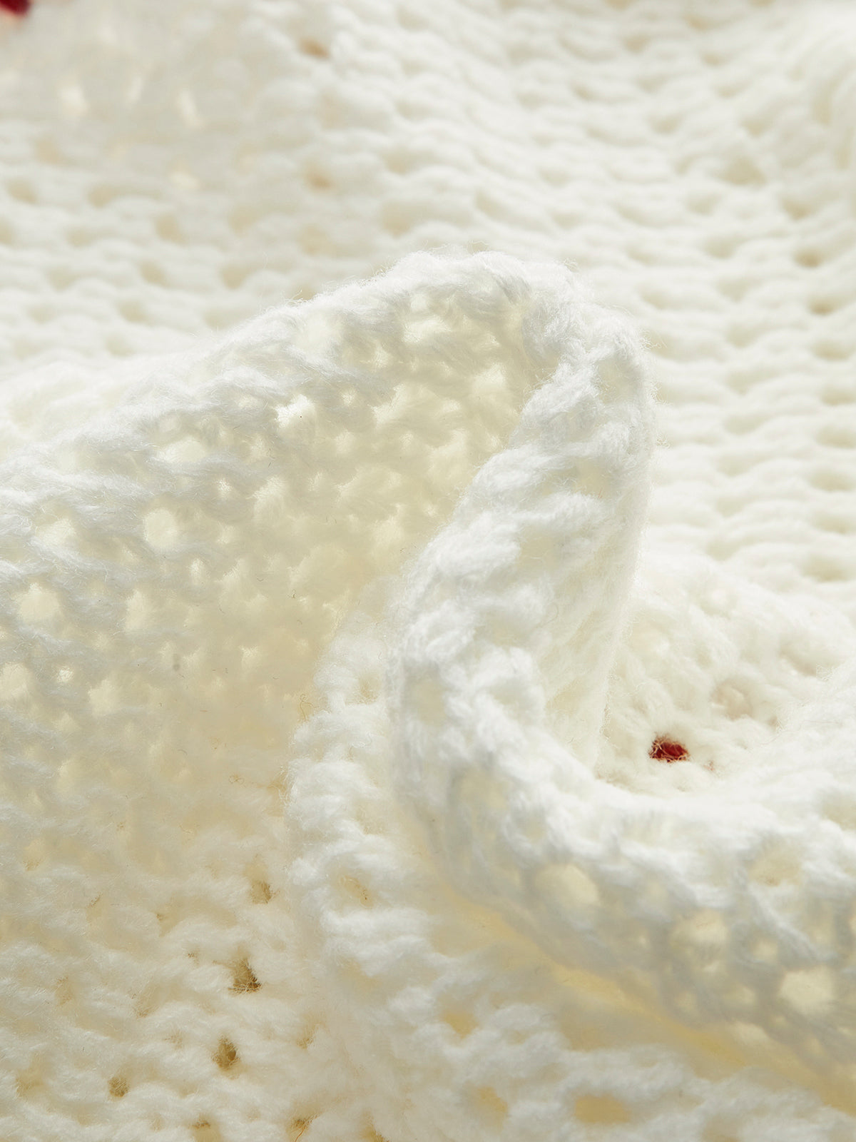 Button-Up Contrast Crochet Vest