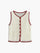 Button-Up Contrast Crochet Vest