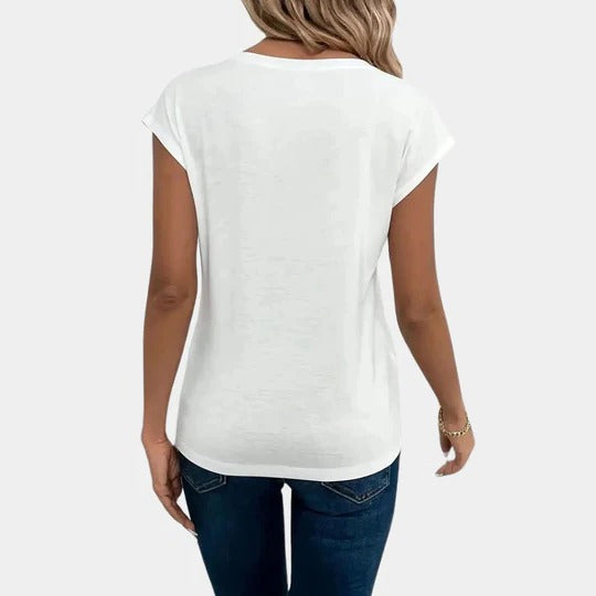 Casual Women's V-neck T-shirt