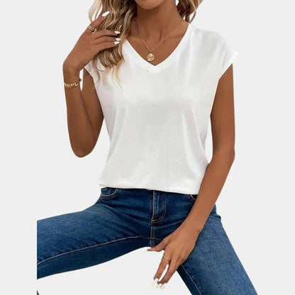 Casual Women's V-neck T-shirt