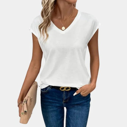 Casual Women's V-neck T-shirt
