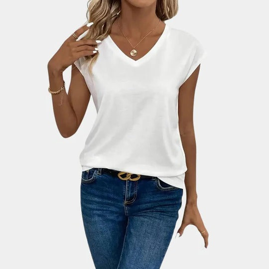 Casual Women's V-neck T-shirt