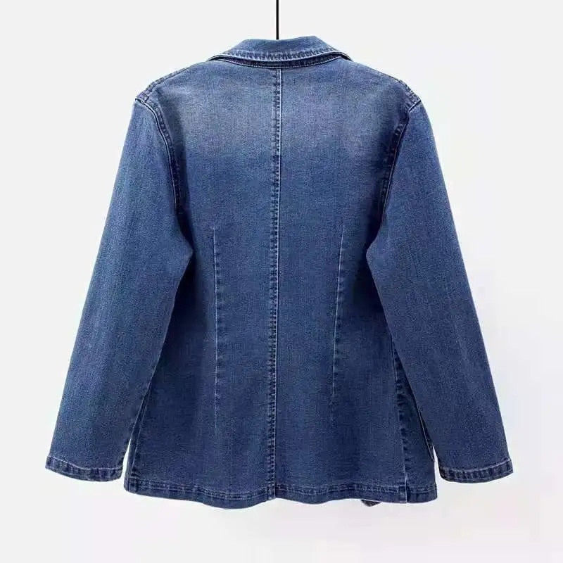 Classic Denim Blazer For Women