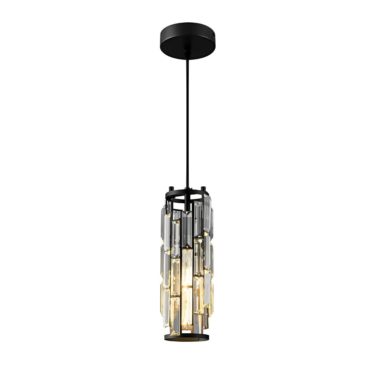Creative Iron Crystal Glass Industrial Chandelier Pendant Lights Ceiling Lamp