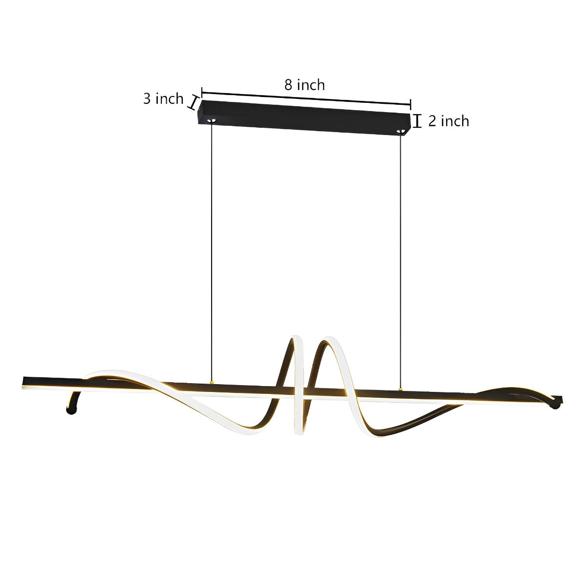 Creative Strip LED Stepless Dimming Kitchen Pendant Lighting Decorative Chandelier Ceiling Lamp Lighting