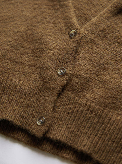 Korte cardigan met kraag