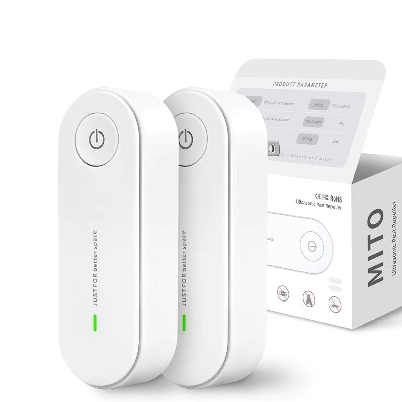 Ultrasonic Pest Repeller Plug-In – Pack of 2 Indoor Mosquito & Insect Repellent Devices