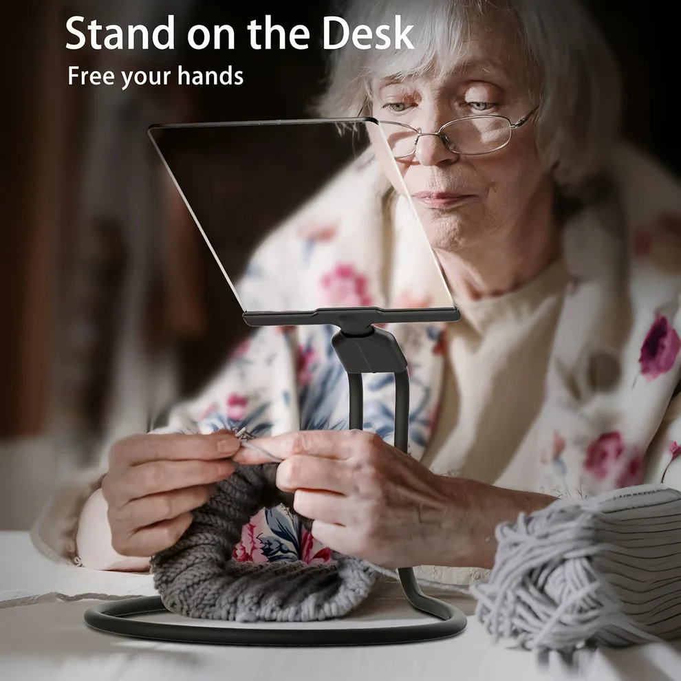 Hands Free Magnifying Glass with Flexible Neck for Easy Reading | Ventayo