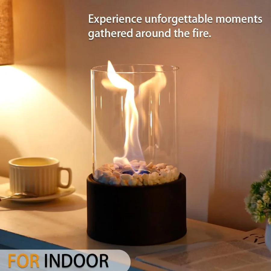 Chimenea de Mesa Portátil de Vidrio Mini | Ventayo