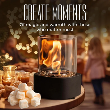 Chimenea de Mesa Portátil de Vidrio Mini | Ventayo