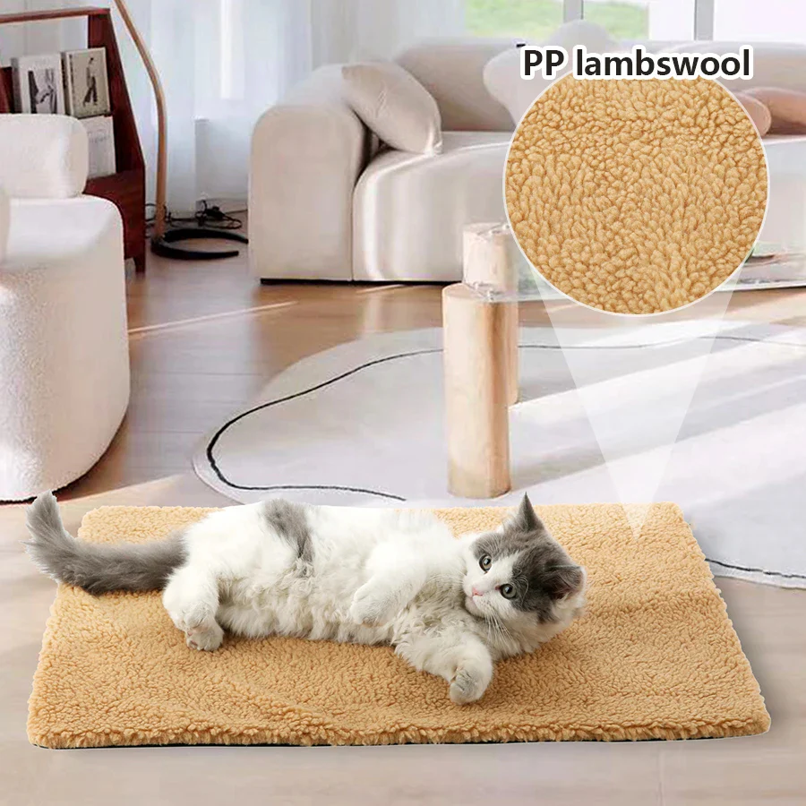 Non-Electric Heating Pad for Cats & Dogs – Washable Self-Warming Pet Mat