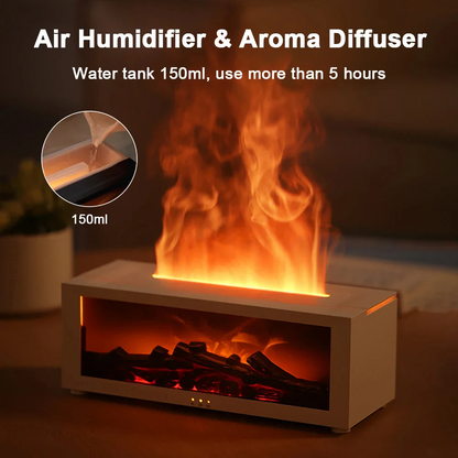 Air Humidifier and Air Purifier with Aromatherapy Flame Effect | Ventayo