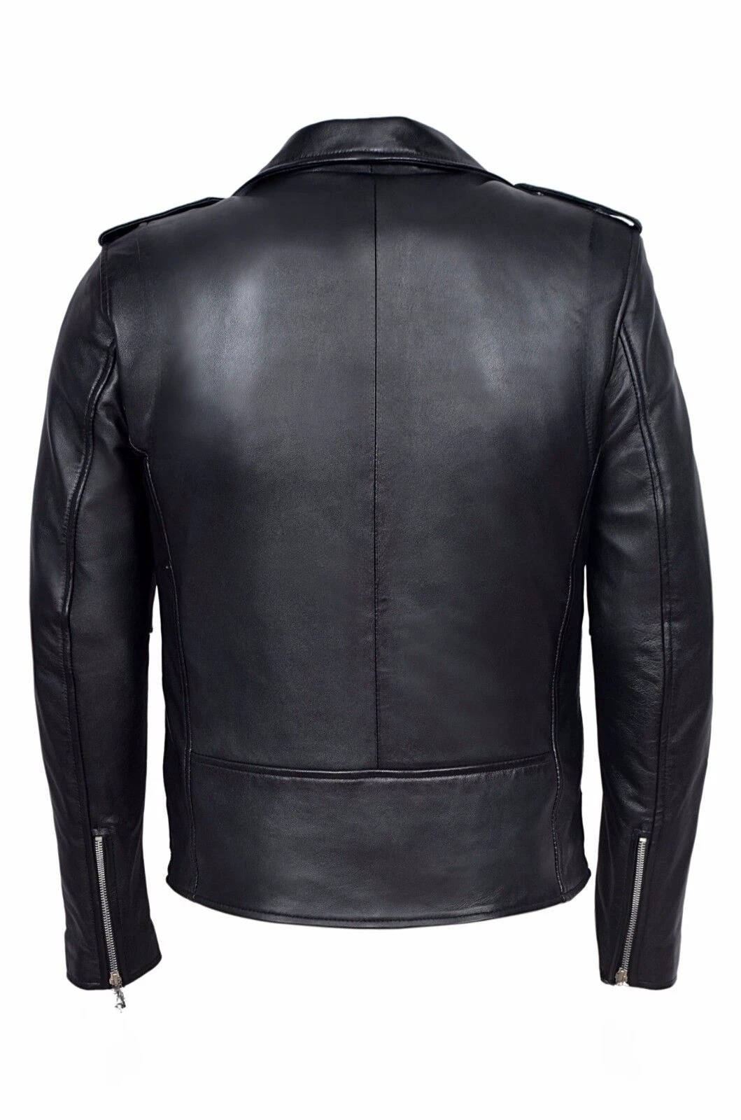 Men's Classic Leather Motorcycle Jacket