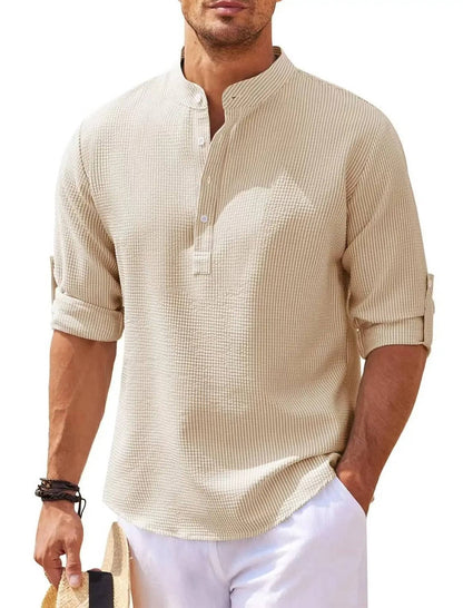Camisa Henley para hombre