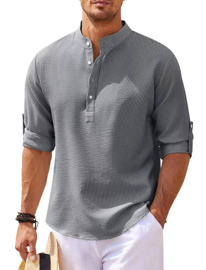 Camisa Henley para hombre