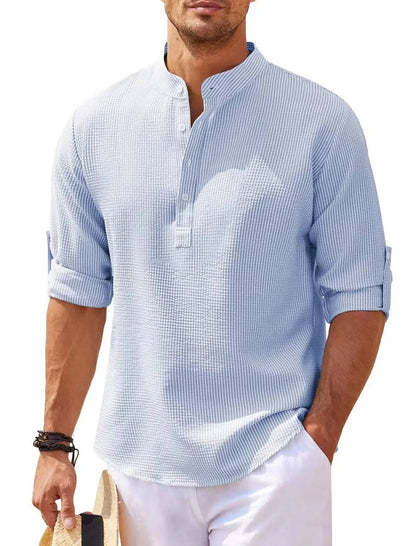 Camisa Henley para hombre