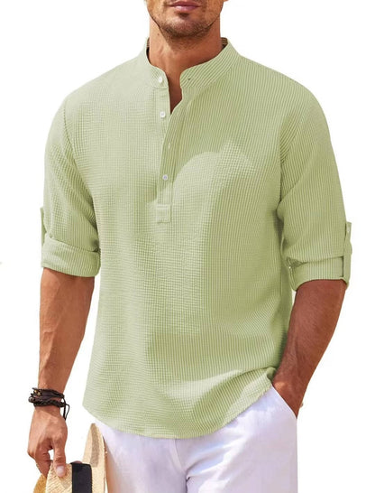 Camisa Henley para hombre