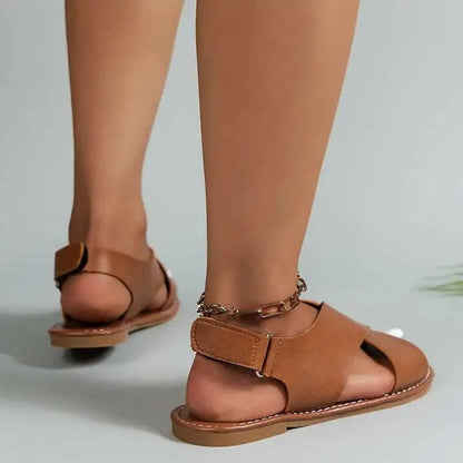 Women's Flat Leather Sandals